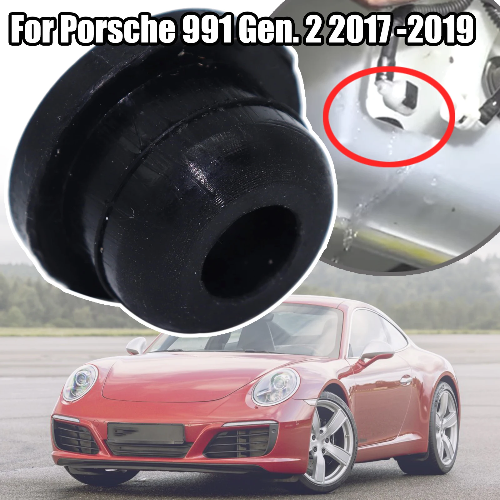 Уплотнитель для насоса лобового стекла Porsche 991 Gen.2 2017 -2019 Turbo, резервуар для воды, прокладка, резиновое Крепление, зажим для крышки