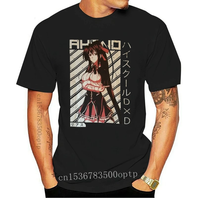 Новинка, аниме футболка Akeno Himejima - High School Dxd Wifu, футболка для старшей школы Dxd High School Dxd Rias Gremory