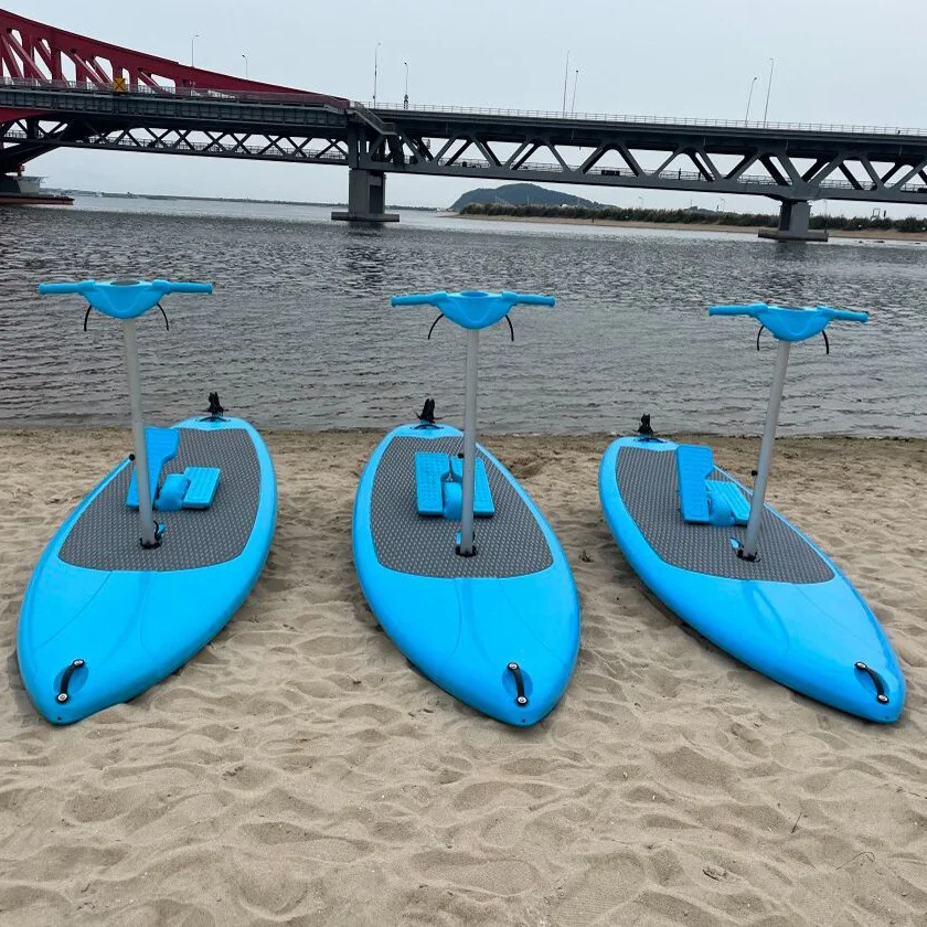 Фото Водяной велосипед, SUP-доска для спортивного велосипеда с педалями, стабильное шасси, производство вращающихся формов №3