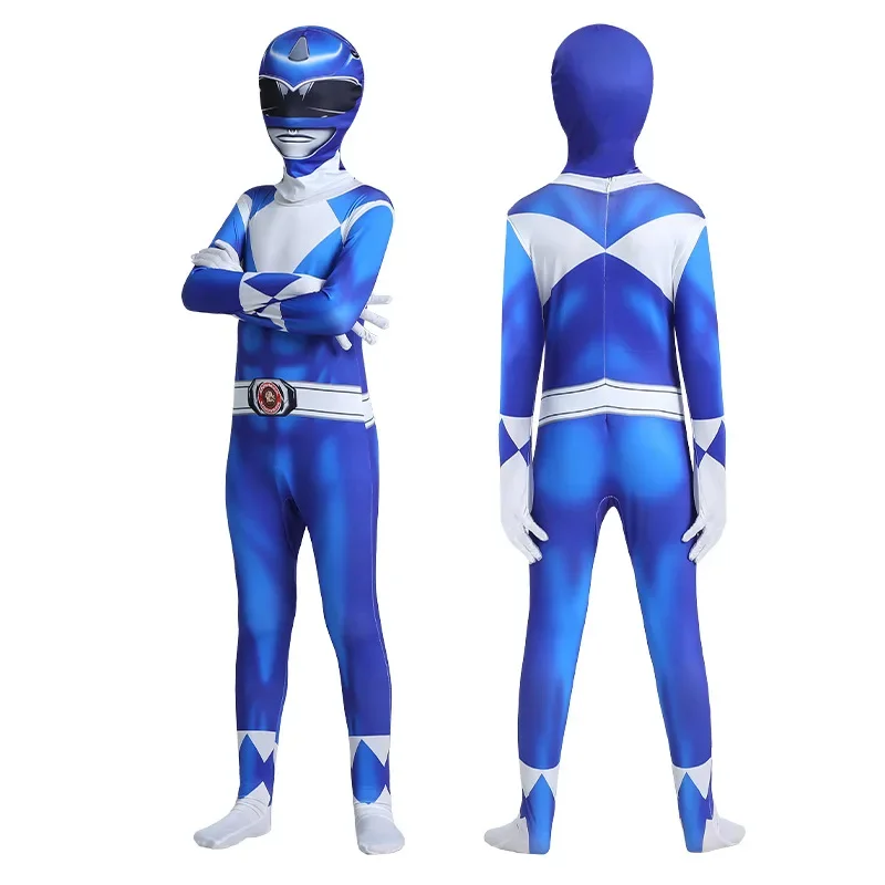 Фото Взрослые дети Power Samurai Sentai Shinkenger Rangers костюм супергероя косплей Хэллоуин вечерние комбинезон зентай №3