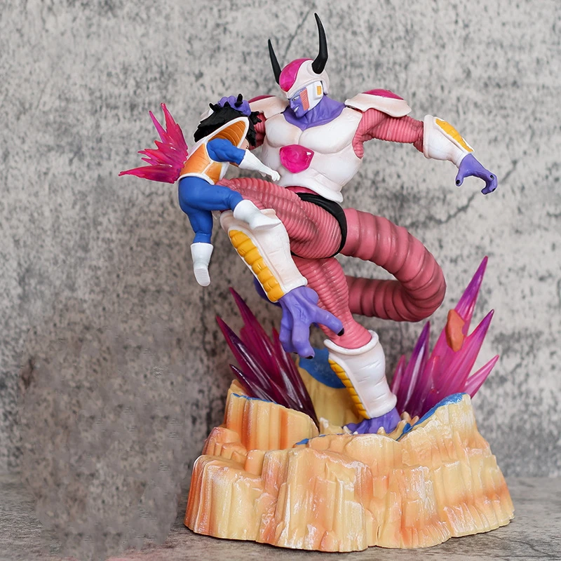 Аниме Dragon Ball Z Frieza VS Son Gohan Super Saiyan GK ПВХ Фигурка Боевая Статуя Коллекция Модель Детские Игрушки Кукла 25 СМ