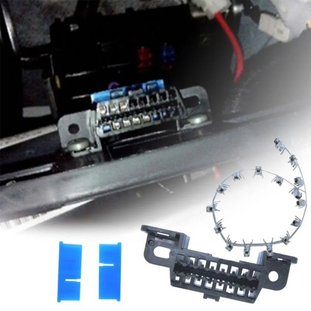 Фото Женский разъем OBD2 16-контактный Универсальный 16-контактный женский разъем OBDII Проводные розетки для замены автомобиля оптом №3