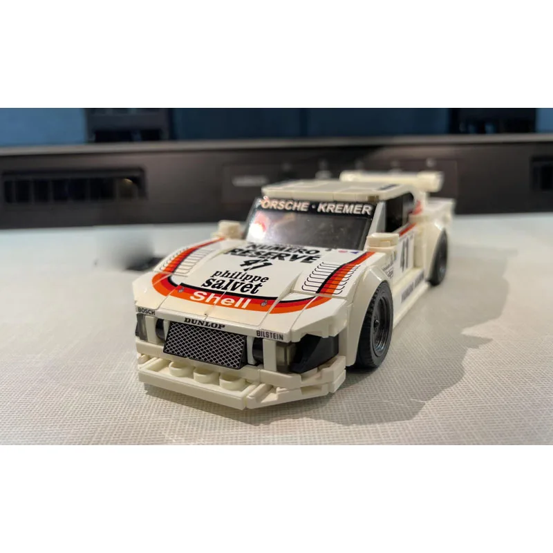 MOC-185810 Классический культовый спортивный автомобиль, гоночный строительный блок, модель 320 деталей MOC, креативная детская игрушка на день рождения для мальчиков, подарок