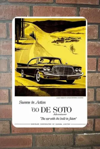 Репродукция металлического знака DeSoto Adventurer 1p,1960