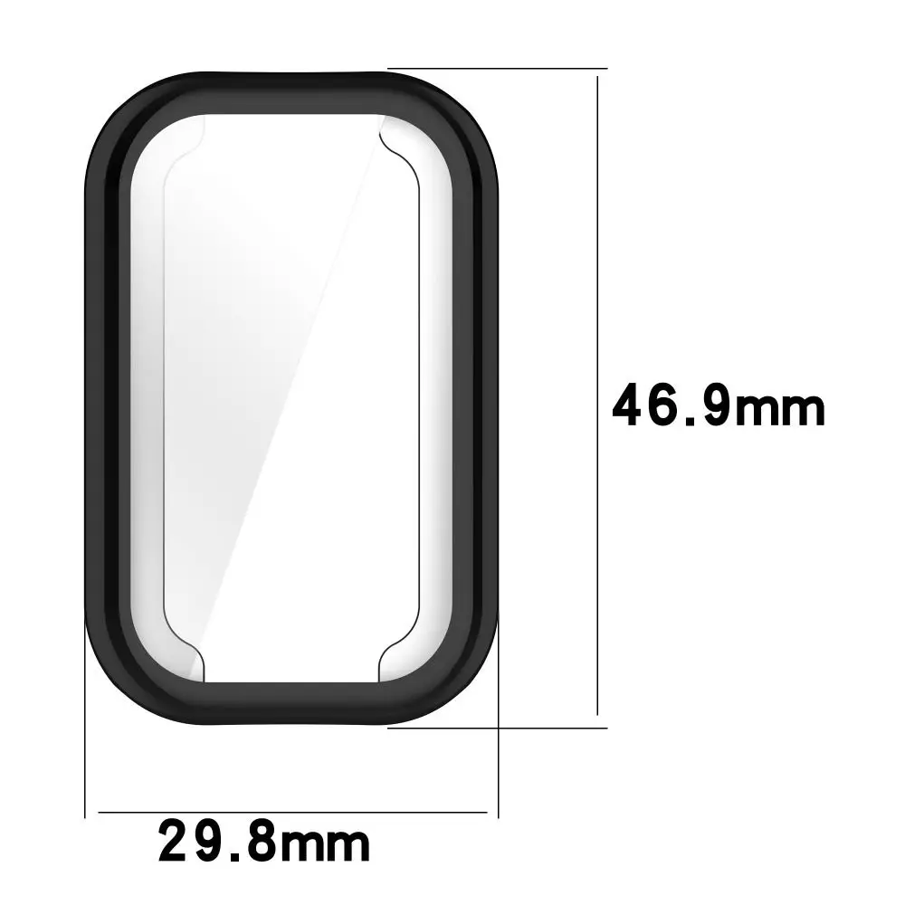 Чехол для Xiaomi Band 8 Active Redmi Smart Band 2, мягкий защитный чехол из ТПУ, ремешок для часов, защитная пленка для экрана, умные аксессуары (art.: 3920cb29b242c) - 3920cb29b242c