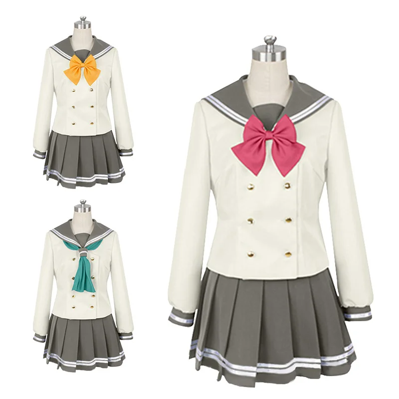 Фото Love Live Sunshine Aqours зимняя школьная форма Uranohoshi Takami Chika Watanabe You костюм моряка аниме костюмы для косплея №2