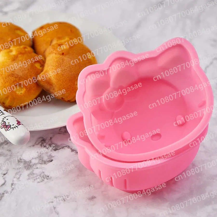 Силиконовая форма для торта Hello Kitty Sanrio, мультяшное украшение для выпечки хлеба, шоколада, «сделай сам», десерт, инструменты для выпечки, аксессуары, подарок