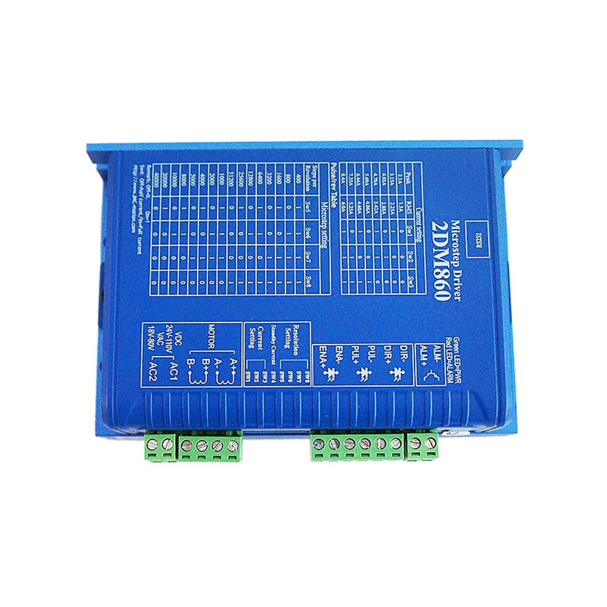 Драйвер двигателя 2DM860, цифровой шаговый драйвер, 86 приводное напряжение, фрезерный станок с ЧПУ, гравировальный станок