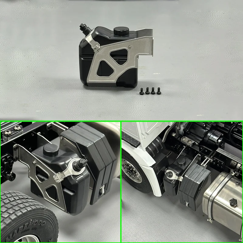 1 шт. металлический имитация бака мочевины для 1/14 Tamiya RC грузовик автомобиль BENZ ACRTOS AROCS 3363 1851 Diy Запчасти игрушки