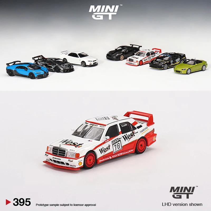 Мини GT 1:64 модель автомобиля 190E 2,5 16 Evolution II 1991 DTM No.78 Lohr литье под давлением автомобиля #395 LHD