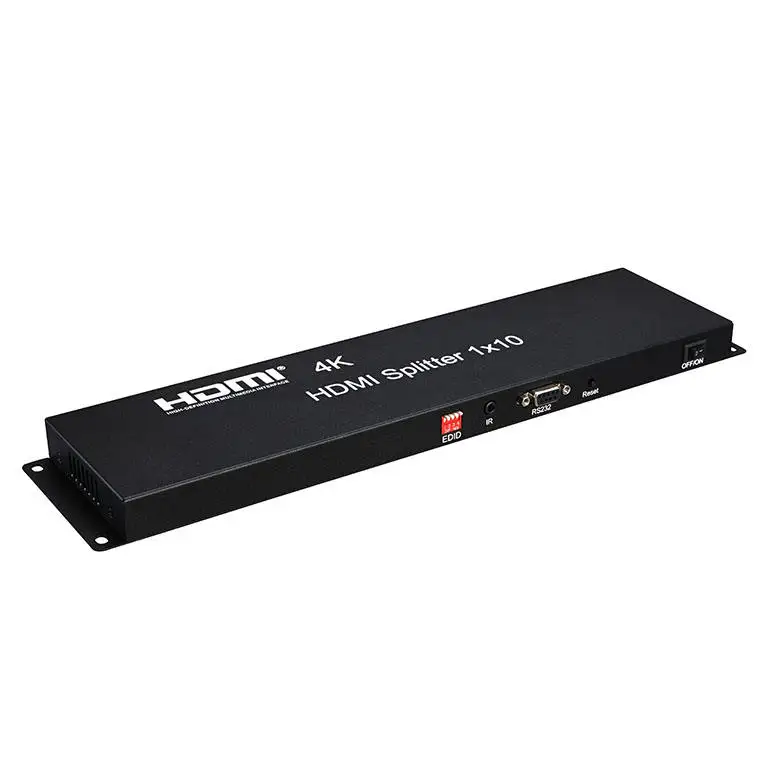 Фото Разветвитель HDMI 4K, 30 Гц, 1 в 10, видеораспределитель HDMI, многоэкранный разветвитель видео 1x10, усилитель для портативного ПК к ТВ-монитора №5