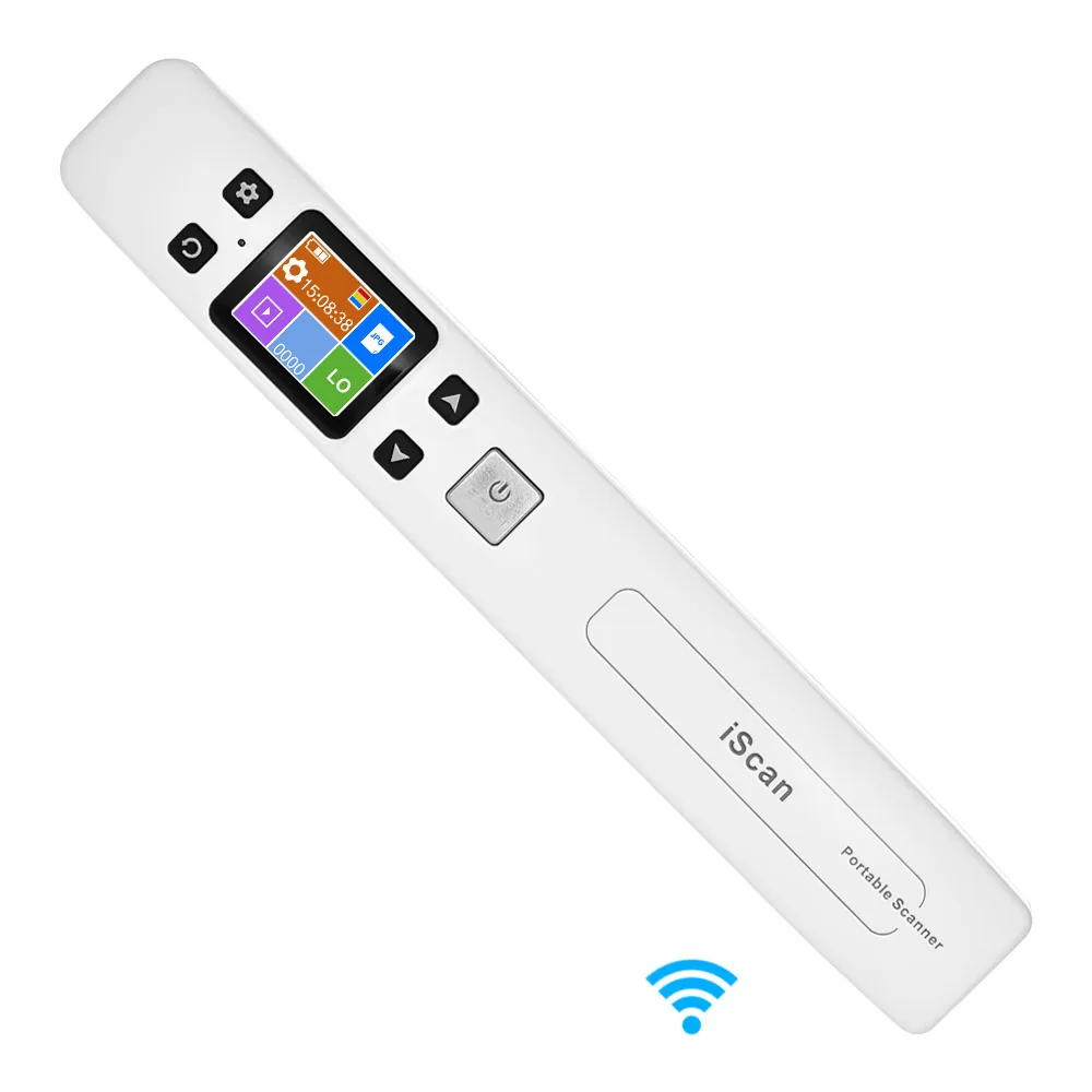 Портативный сканер iScan Wi-Fi A4, портативный сканер для документов/книг/изображений, 1050DPI, сканирование JPEG/ PDF, цветной ЖК-дисплей