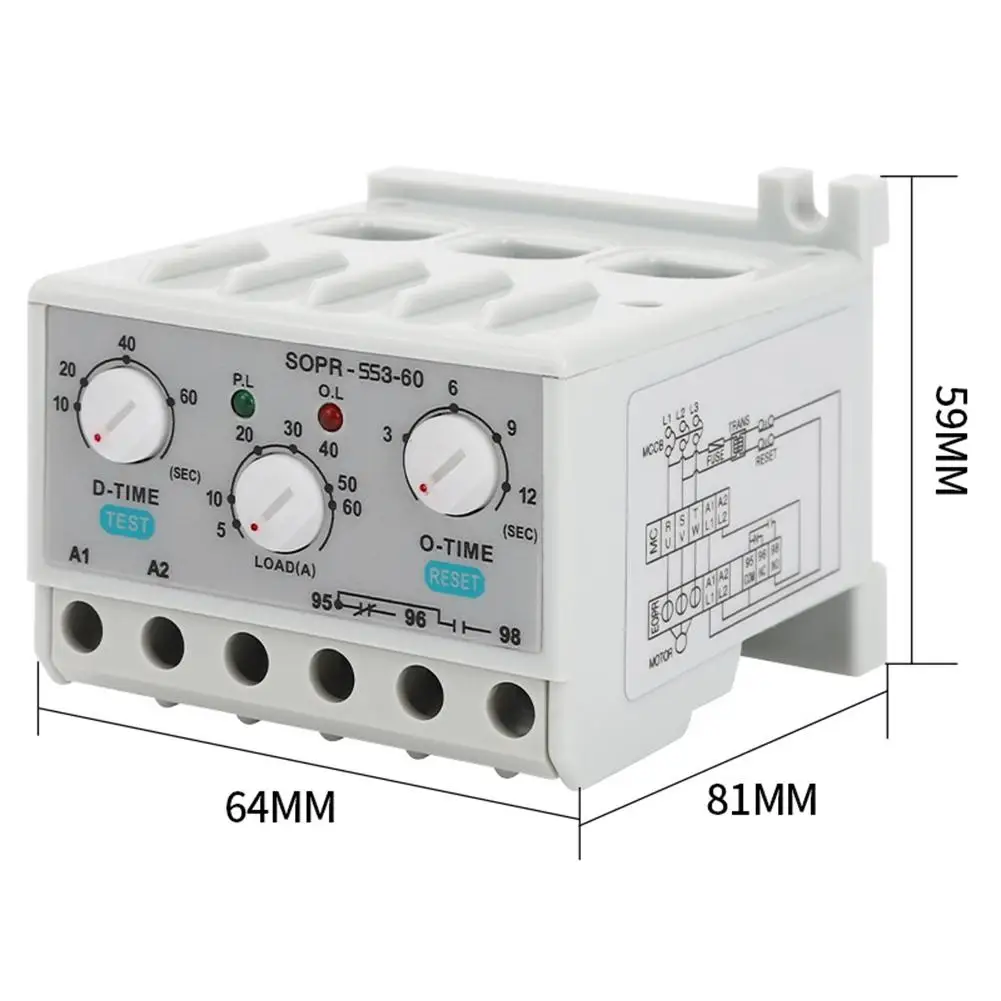 Samwha-Dsp SOPR-SS2-220 Электронное реле перегрузки Тепловое реле защиты двигателя (Un:90 ~ 260 В переменного тока) Электронное реле перегрузки (art.: 3920d185d29a6) - 3920d185d29a6