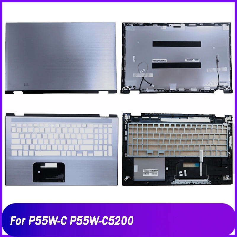 Новая задняя крышка для ноутбука Toshiba P55W-C P55W-C5200 серии, задняя крышка ЖК-дисплея, упор для рук, верхний чехол, серебристый 13N0-2CA0R01 13N0-2CA0A01