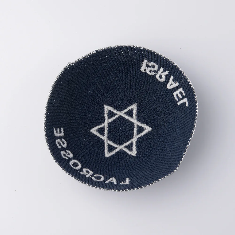 Фото Бесплатная доставка Кепка Kippa для мужчин Молитва Религиозная мусульманская хлопковая вязаная еврейская шляпа Kufi Tax Products Шапочки Yarmulke Taqiya 0801 №2