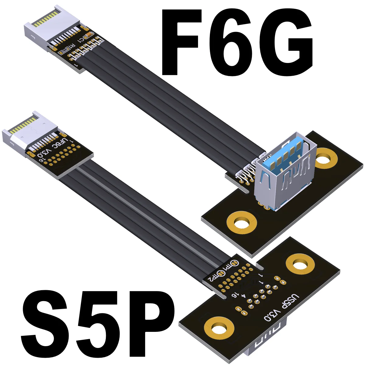 Фото Удлинитель интерфейса USB3.1 type-e, защитный провод, материнская плата, передний угол с отверстием для винта, USB 3,0, Женский кабель Type-E №3