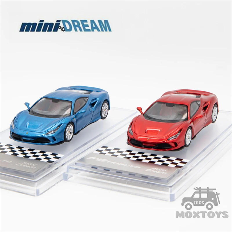 MiniDREAM 1:64 F8 трибуто металлик красный/синий литая модель автомобиля