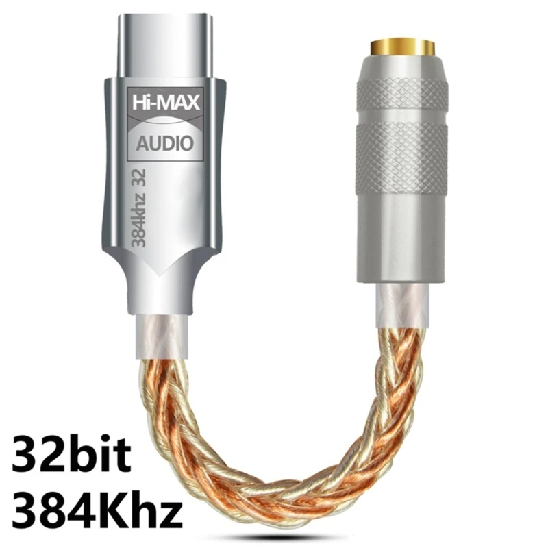 Фото Слуховой адаптер USB C на 3,5 мм, усилитель для наушников, функция настройки эквалайзера, декодирование TPC для профессиональных №3