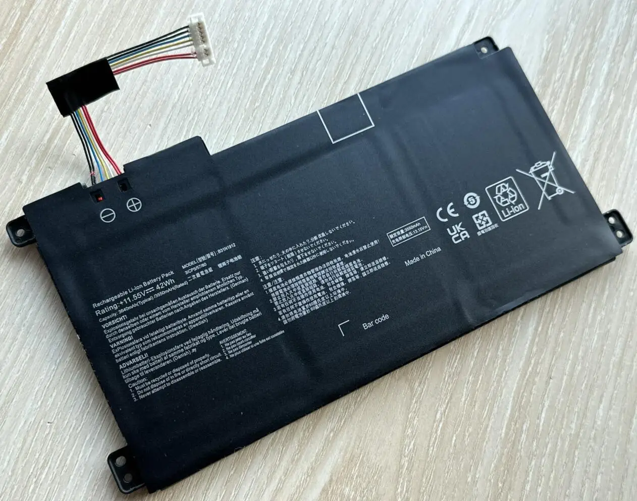 Фото C31N1912 B31N1912 11,55 В 42 Втч Аккумулятор для ноутбука Asus VivoBook 14 E410MA L410MA E410KA E510MA E510KA F414MA L510MA R522MA №4