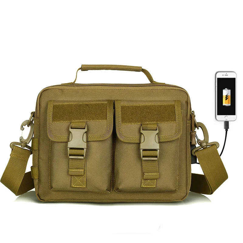 Сумка для кемпинга Molle, тактическая сумка-мессенджер, поясная USB-сумка для охоты на открытом воздухе, тактический слинг, спортивная сумка для рыбалки и пешего туризма, поясная сумка