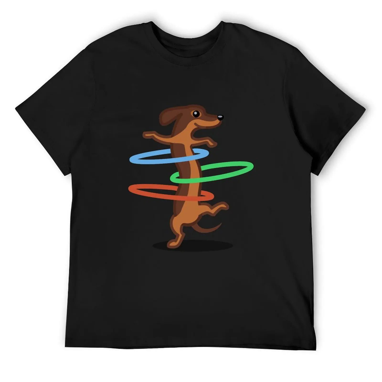 Забавная футболка с таксой Hulahoop-подарки для собак для любителей собак Doxie и колбас, футболка, эстетичная одежда, футболки для мужчин
