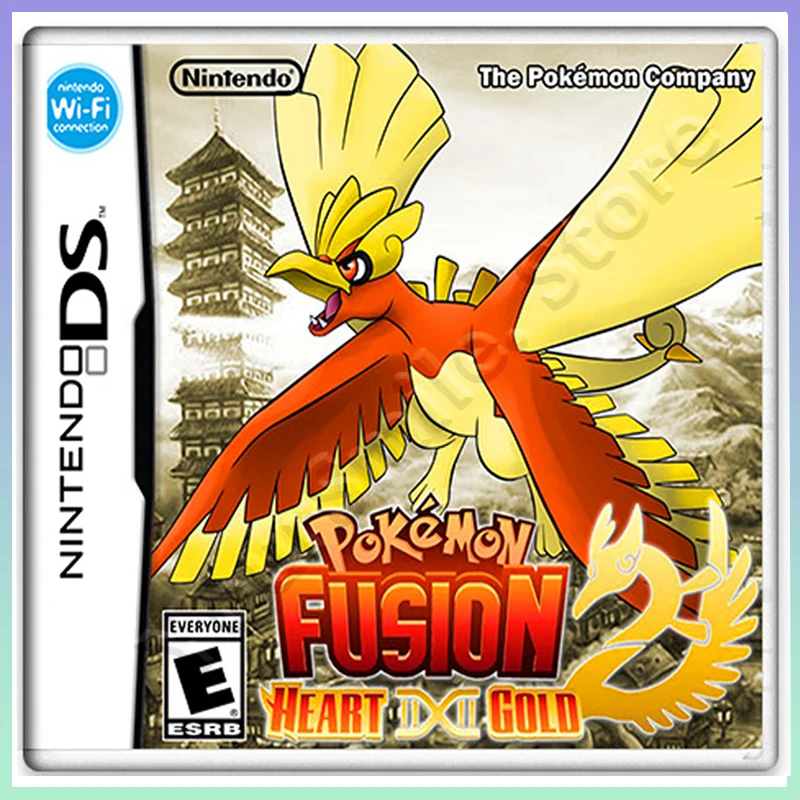 Карманная игровая карточка монстр-бокс Покемон Fusion 2- Heart Gold/Soul Silver NDS французская/Испанская версия