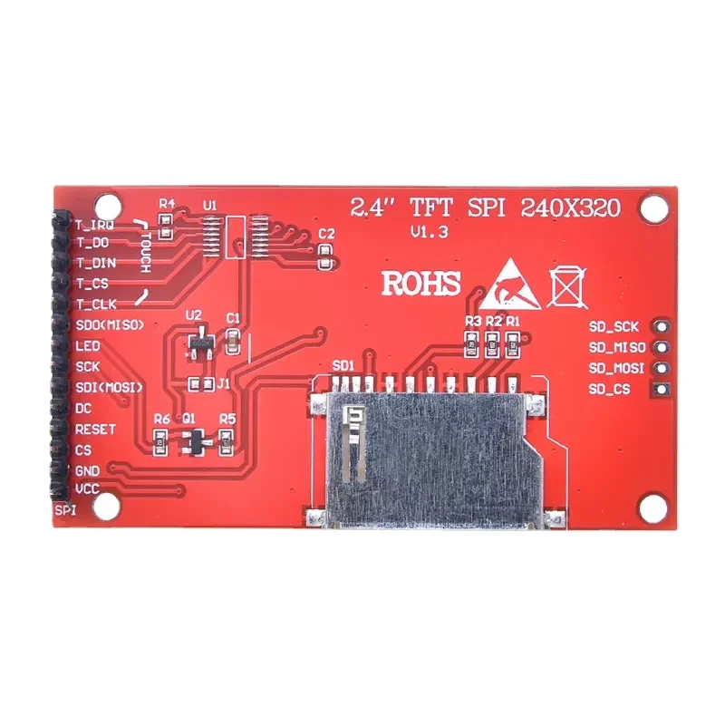 2,4 2,4-дюймовый 240x320 SPI TFT ЖК-модуль последовательного порта 5 В3,3 В адаптер печатной платы Micro SD Card ST7789 ЖК-дисплей Белый светодиод для Arduino (art.: 3920cb059c2cb) - 3920cb059c2cb