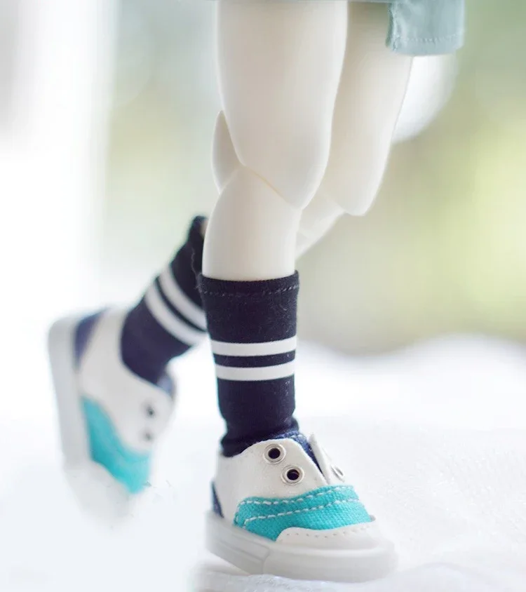 Фото D03-P722 детская игрушка BJD DD SD MSD 1/4 1/6 YOSD аксессуары парусиновая спортивная повседневная обувь на плоской подошве 1 пара №5