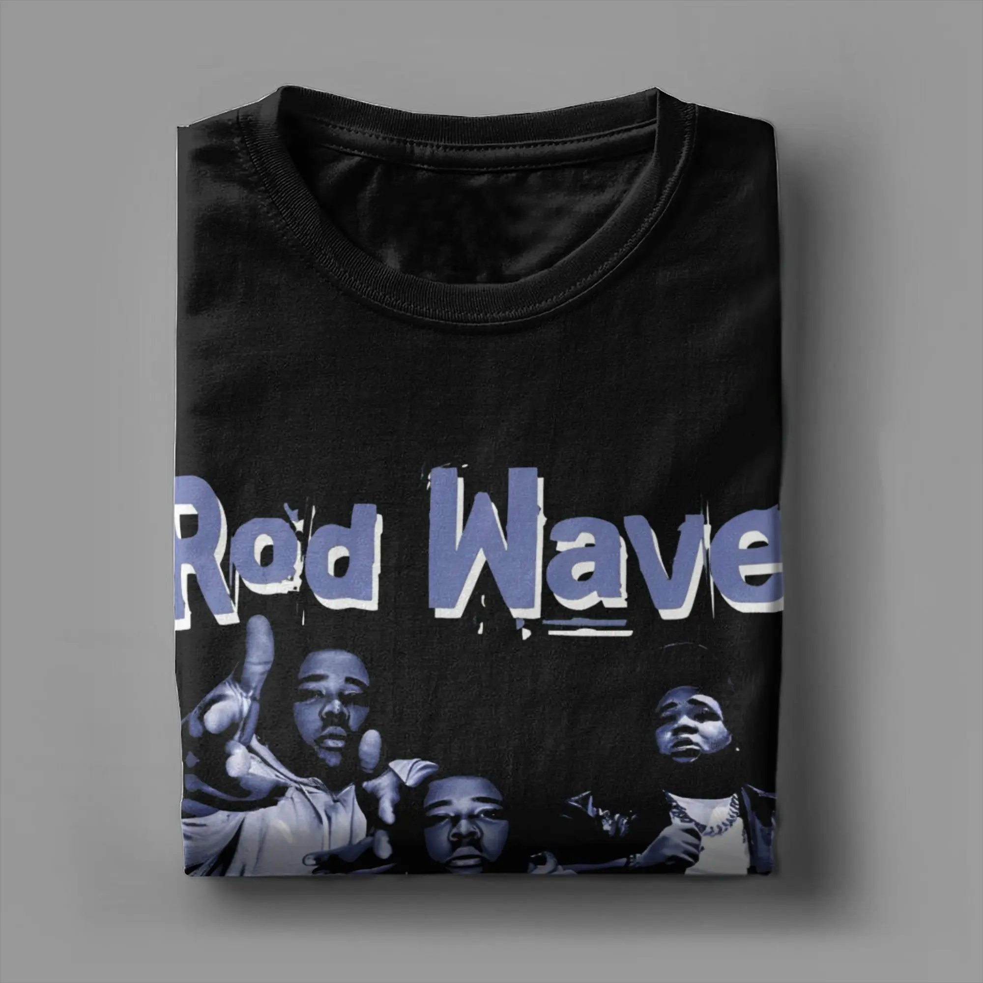 Фото Мужская футболка Rod Wave Rapper Music, новинка, футболки из чистого хлопка, футболка с короткими рукавами, топы с круглым воротником, 4XL, 5XL, 6XL №3