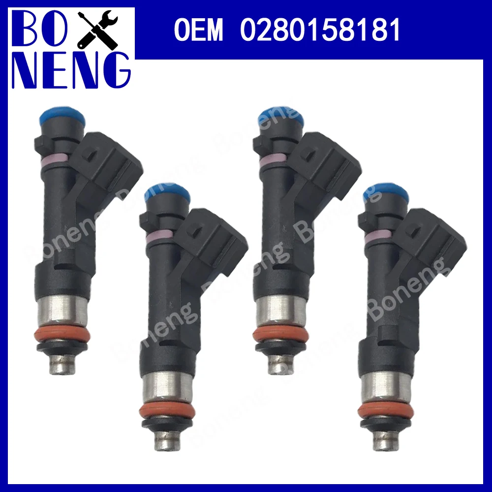 4 шт./лот OEM 0280158181   Форсунка топливной форсунки для Vauxhall Corsa Adam Astra Meriva Opel Astra Agila Combo Kasten 24420543