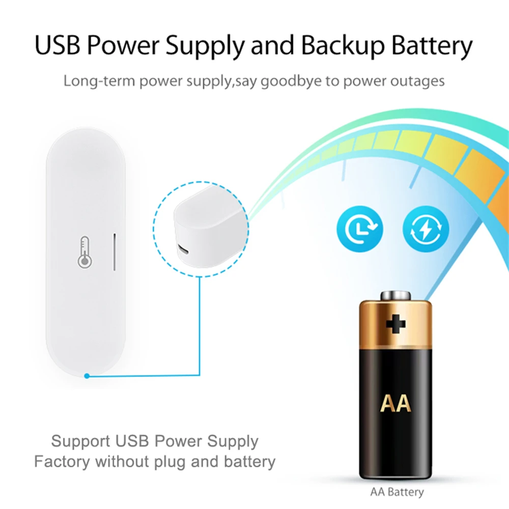 Фото Датчик температуры и влажности Xiaomi HomeKit Tuya ZigBee, сенсор с гигрометром для умного дома, работает с Alexa Google №4