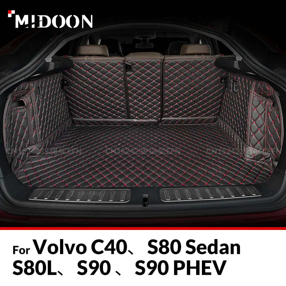 Для Volvo C40、S80 Sedan、S80L、S90 、S90 PHEV автоматический коврик для багажника с полным покрытием, автомобильный грузовой вкладыш, аксессуары для интерьера