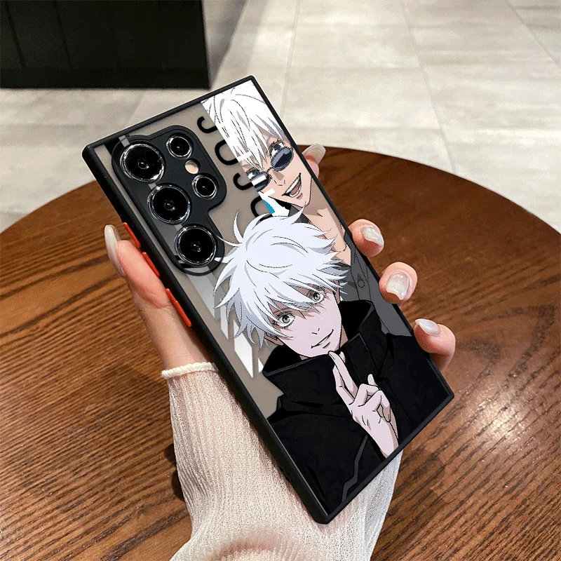Фото Чехол для телефона Jujutsu Kaisen Satoru Gojo Comics для Samsung Galaxy S25 S24 Fe S23 Ultra S22 Plus S21 FE A71 A73 5G Anime Hard Cover №3
