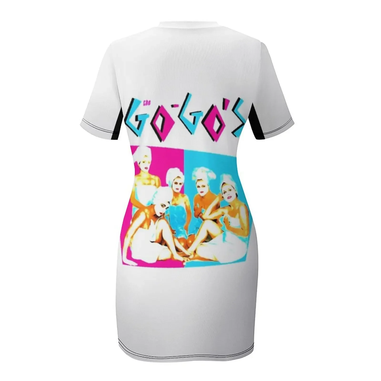 Фото Футболка Go Gos The Go Gos, платье с короткими рукавами, сексуальное платье для женщин, женская одежда №5