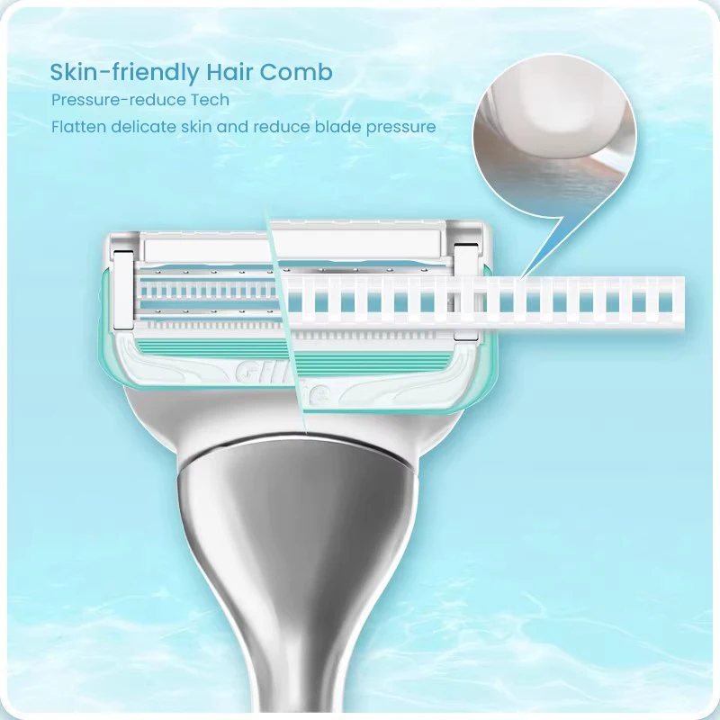 Фото Gillette Venus персональный уход специалист женский нож для бритья ручной нож для удаления волос частный удаление волос 1 ручка 2 лезвия №4