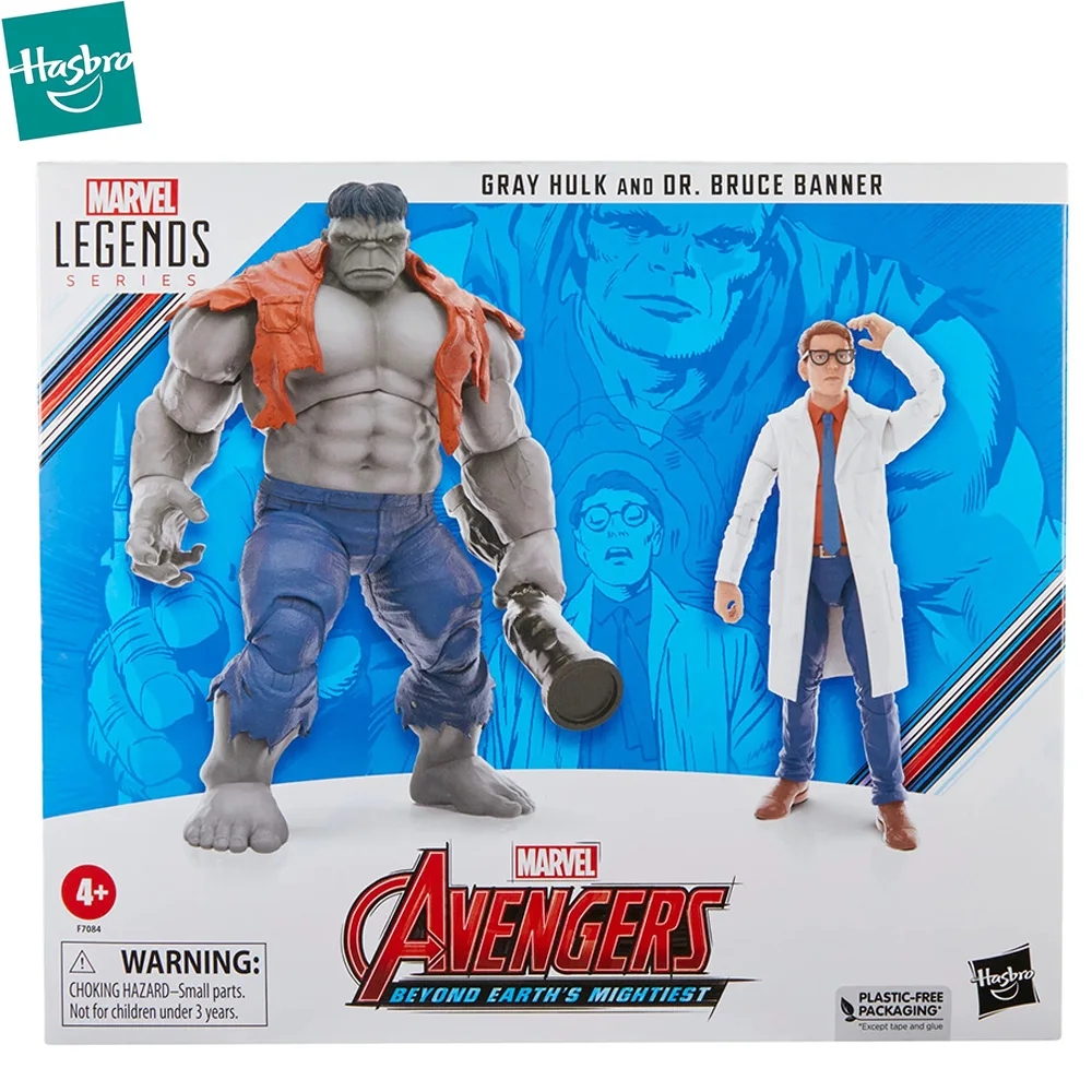 В наличии Hasbro Marvel Legends серый Халк и доктор Брюс Баннер экшн-фигурка Коллекционная модель подарки игрушки для детей