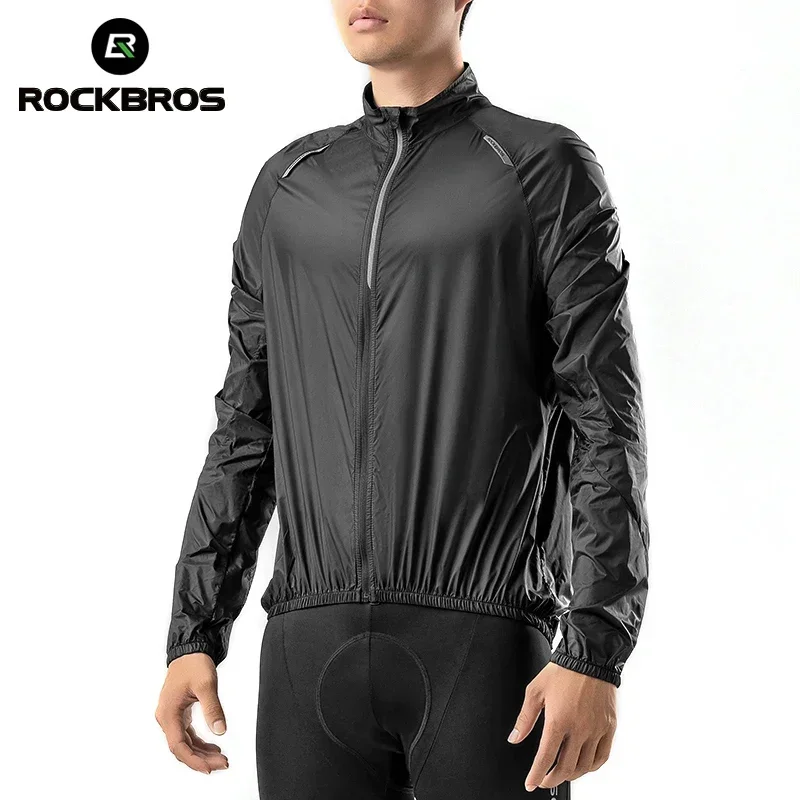 ROCKBROS Велосипедная куртка Одежда для кожи Сверхлегкая дышащая нейлоновая солнцезащитная спортивная одежда Впитывающая пот верхняя одежда Мужчины Женщины Повседневная