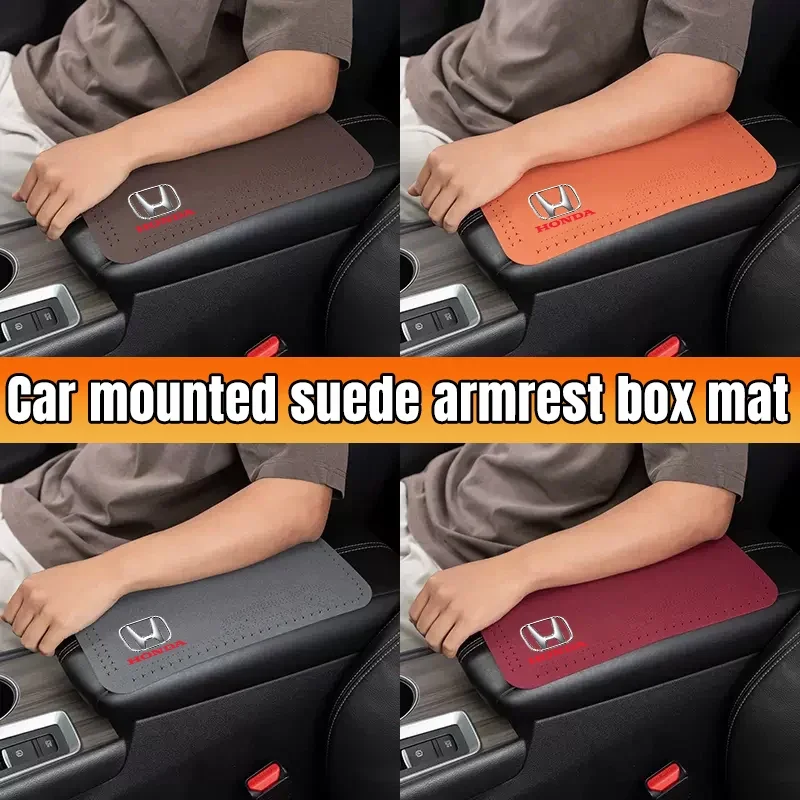 Автомобильный подлокотник, коврик для подлокотника для Honda Mugen Power TypeR Jazz City Civic Inspire Accord FIT HRV XRV CRV Odyssey Legend