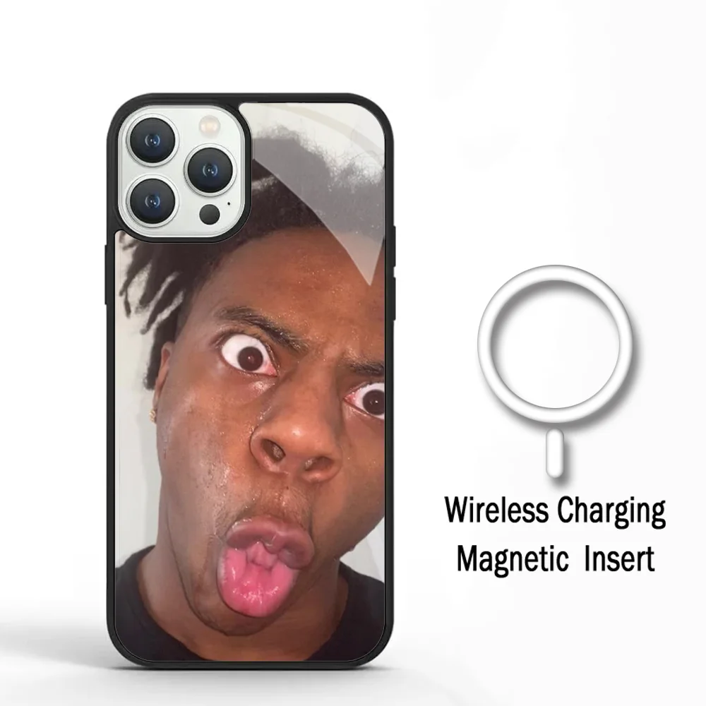 I-IShowSpeed Забавный Youtuber(1) чехол для телефона IPhone 11 12 13 14 15 Plus Pro Max, зеркальный акриловый чехол для Magsafe