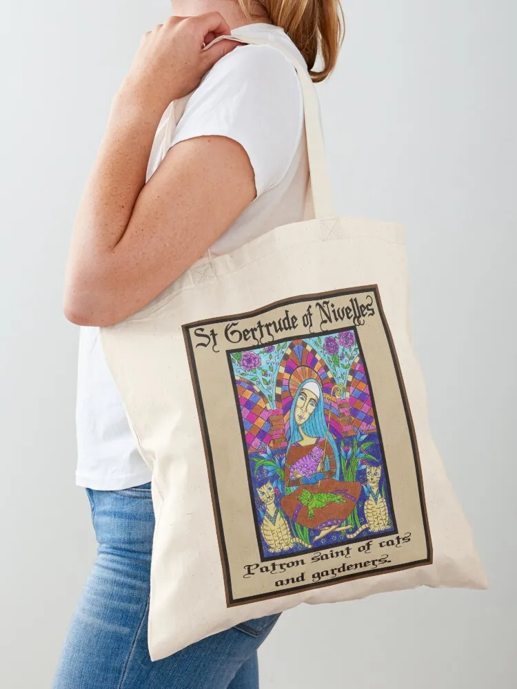 Фото St Gertrude of Nivelles Tote Bag, сумка-тоут, женская сумка для покупок №2