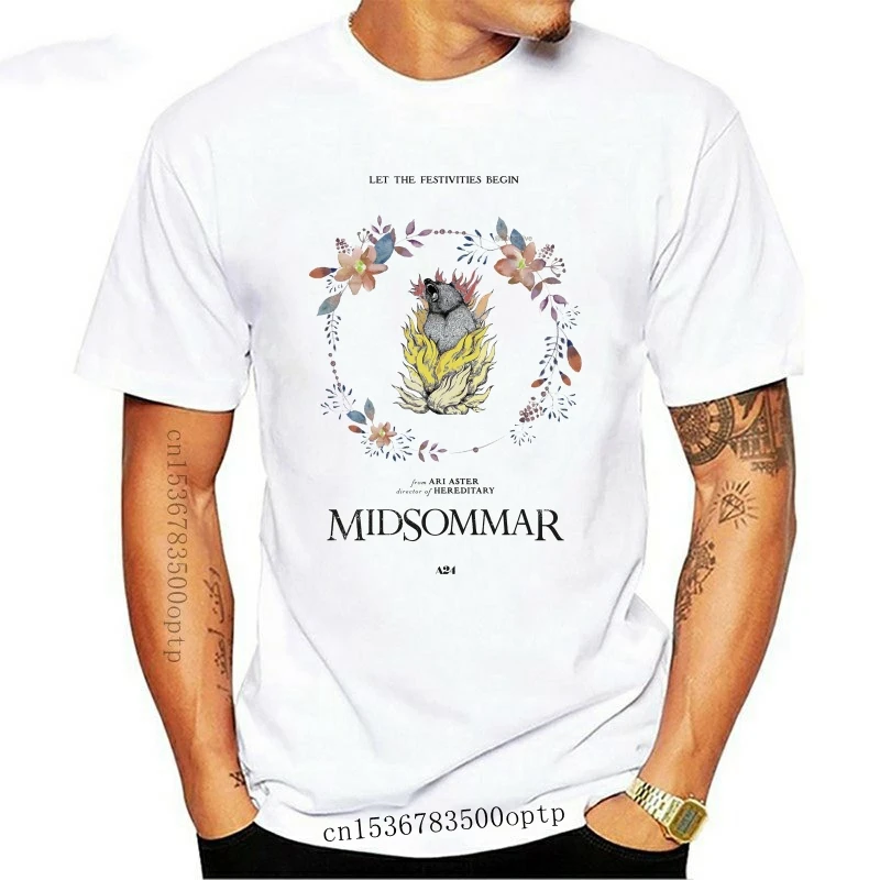 Новые хлопковые рубашки Midsommar A24, футболка «сделай сам», мультяшная футболка 2021, футболка