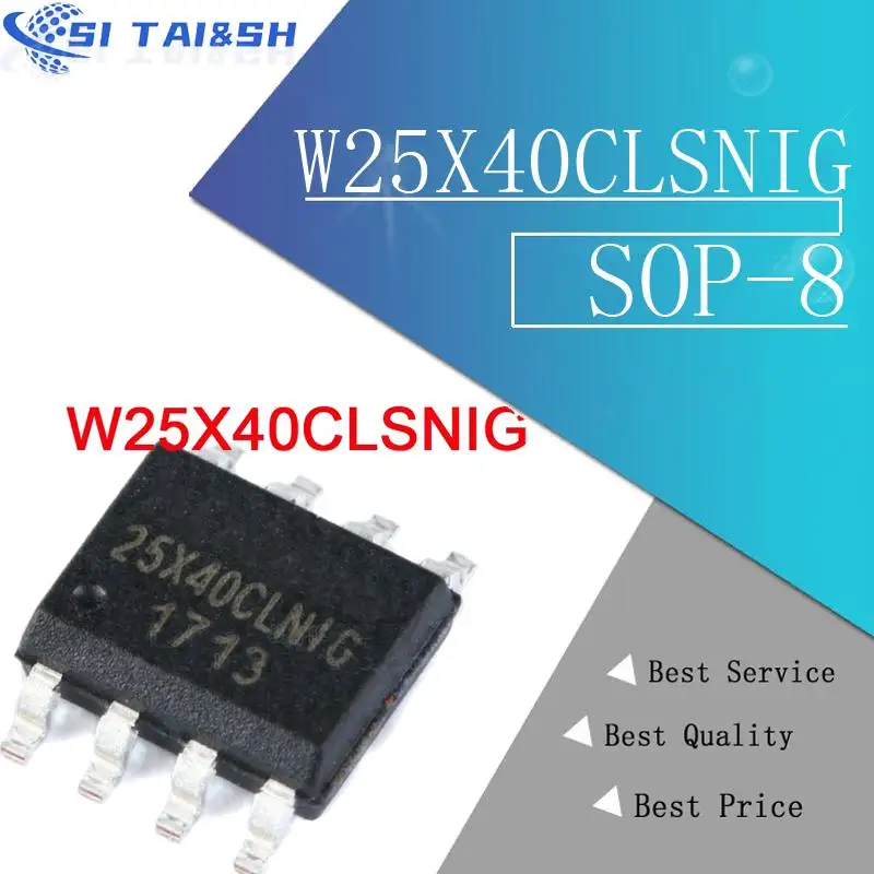 10 шт. W25X40CLSNIG W25X40CL SPI FALSH 4 Мбит Winbond W25X40 W25X40BVSNIG Система данных Электронные системы данных