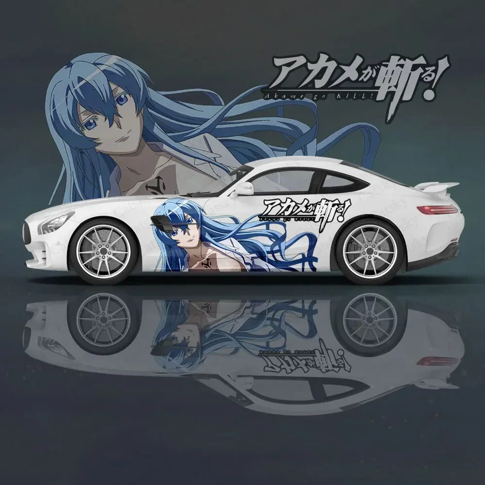 Фото Akame ga Kill аниме наклейки на кузов автомобиля в японском стиле Itasha виниловая боковая наклейка на автомобиль наклейка на кузов автомобиля №5