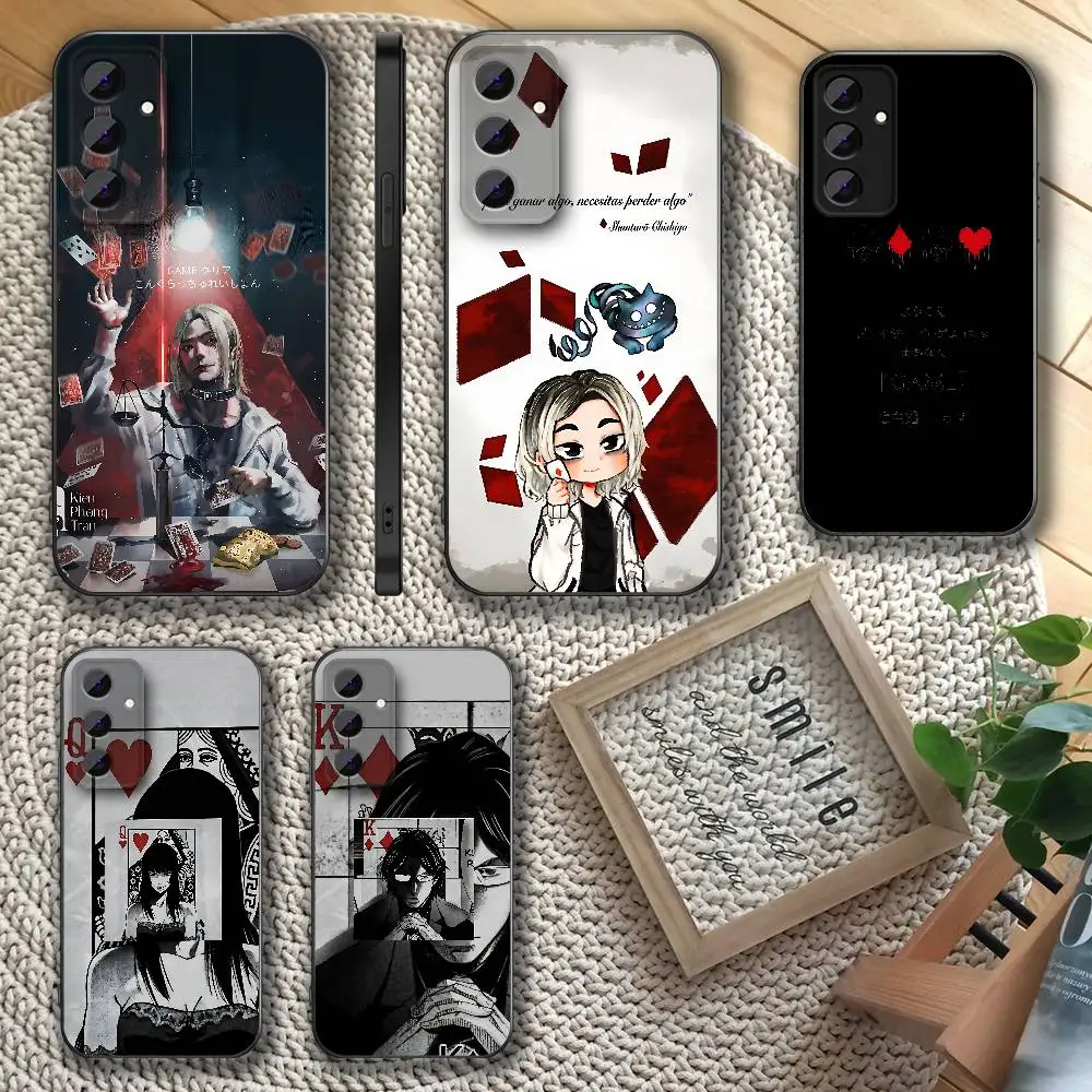 Чехол для телефона A-Alice in B-Borderland для Samsung S 25,24,23,22,30,21,20,10,9,Ultra,Plus,Lite,FE, 5G, черный, мягкий с полным покрытием Чехлы и чехлы для мобильных телефонов