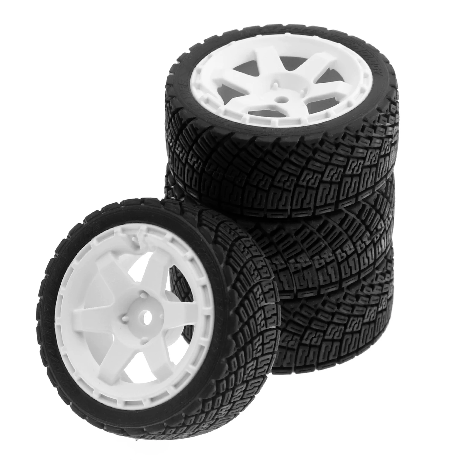 4 шт. 67 мм резиновые шины 12 мм Hex для Tamiya TT01 TT01E TT02 TT02B TA06 XV01 XV02 PTG-2 1/10 гоночные автомобили, обновленные детали