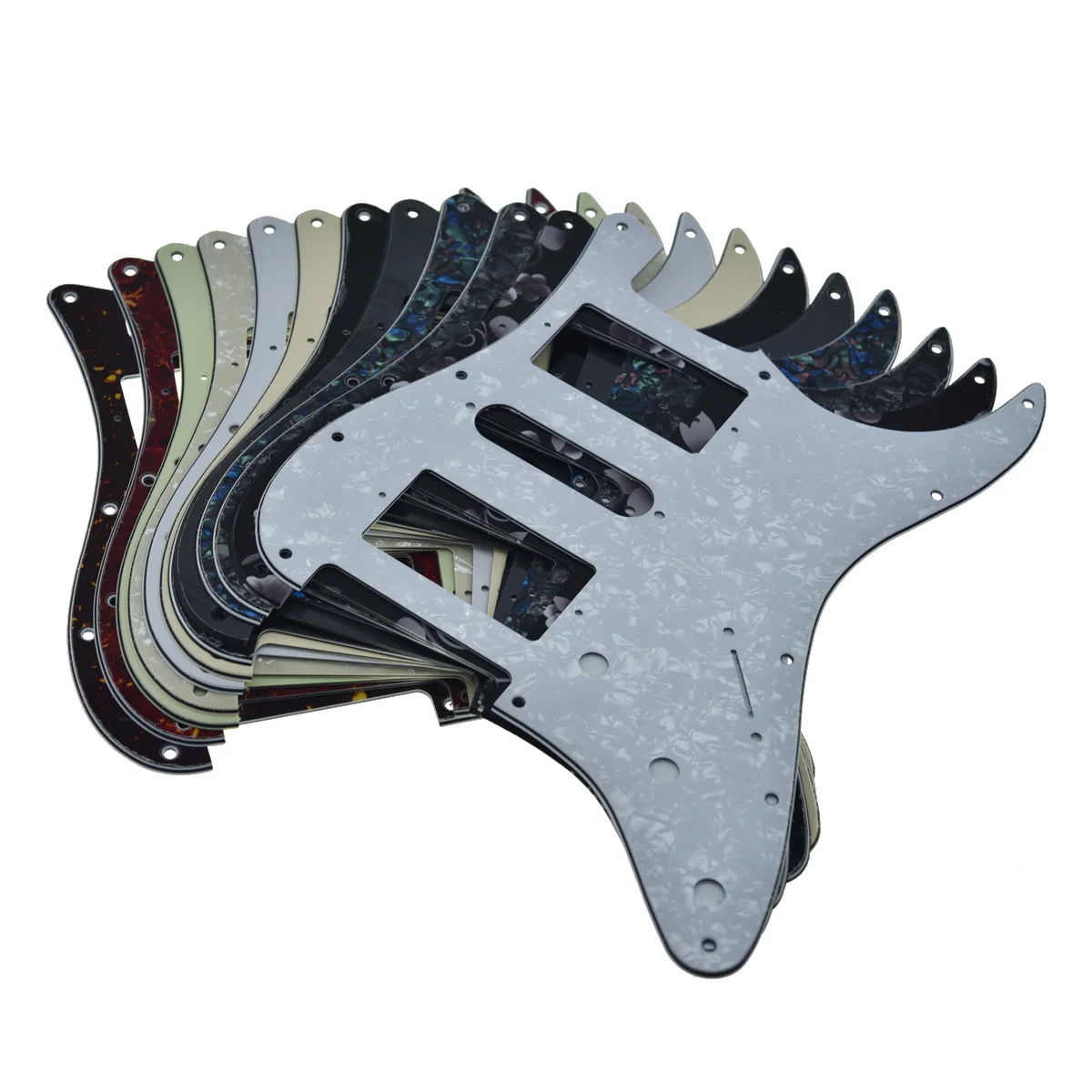 Фото Dopro Modern Standard HSH Накладка Humbucking/Single/Humbucking Круглый/Квадратный угол для Fender American Strat/Stratocaster №5