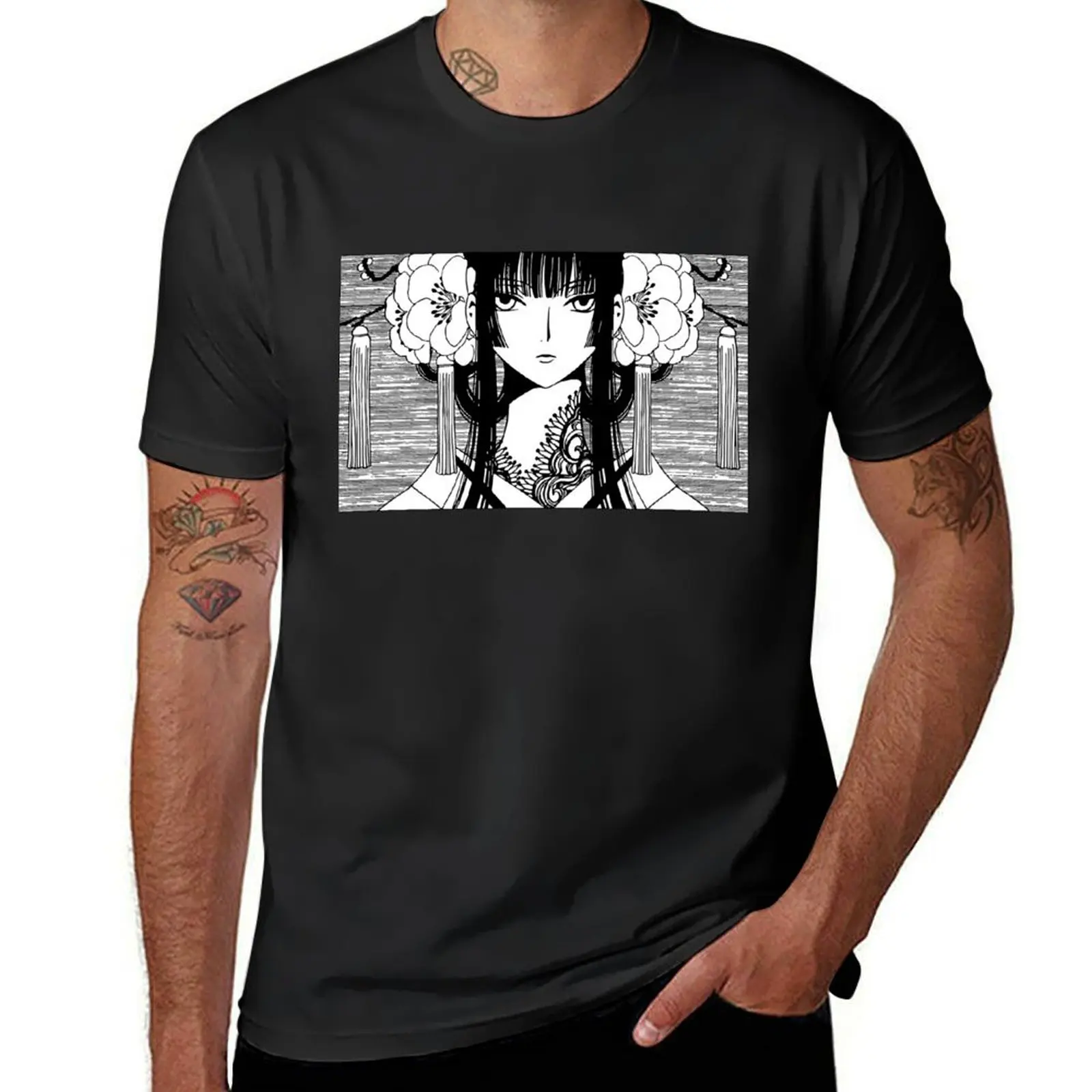 Футболка xXxHolic-Yuko Ichihara, футболка большого размера, забавные костюмы, рубашки, футболки с рисунком, мужские футболки