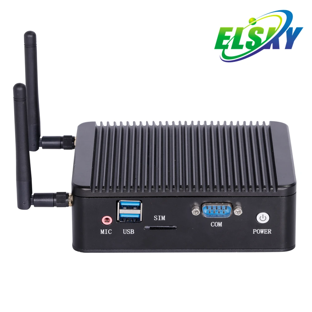 ELSKY Nano Pc HD Graphics Двухъядерный процессор 2,42 ГГц без вентилятора 1080P H264 3D Play J1900 Упаковочное, полиграфическое и вспомогательное оборудование