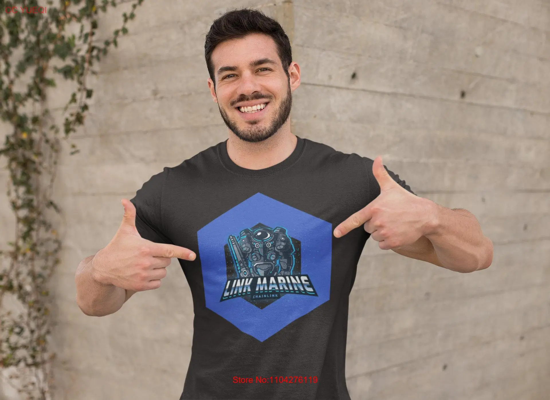 Футболка Chainlink Link Marine Cryptocurrency Crypto Technology S M L XL с длинными или короткими рукавами