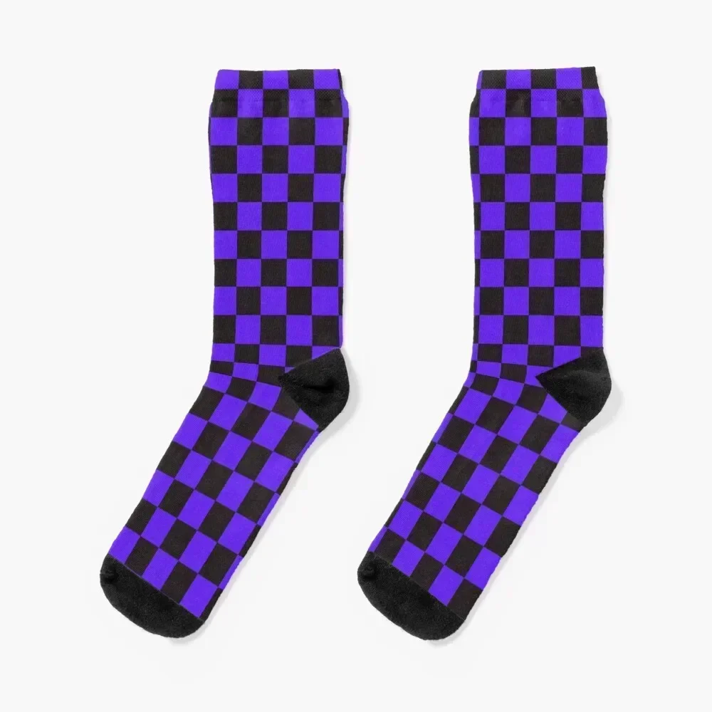 Клетчатый узор, черные носки с изюмом x Han Purple, каваи, напольные спортивные подарки, женские и мужские носки
